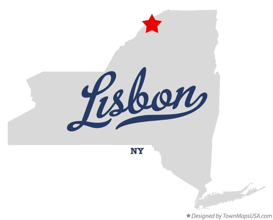 Map of Lisbon New York NY