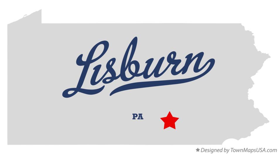 Map of Lisburn Pennsylvania PA