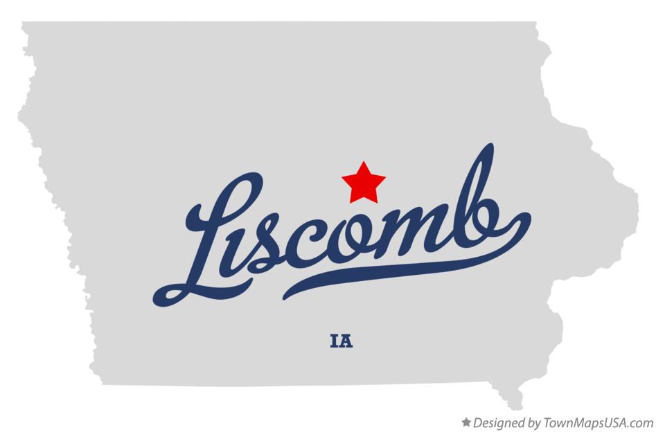 Map of Liscomb Iowa IA