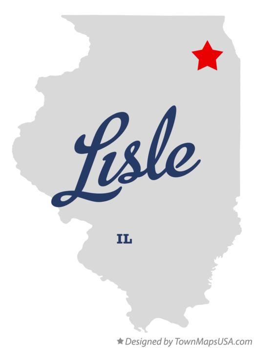 Map of Lisle Illinois IL