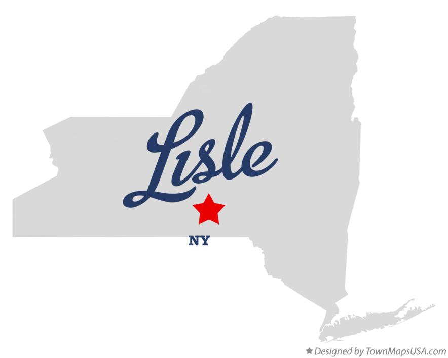 Map of Lisle New York NY