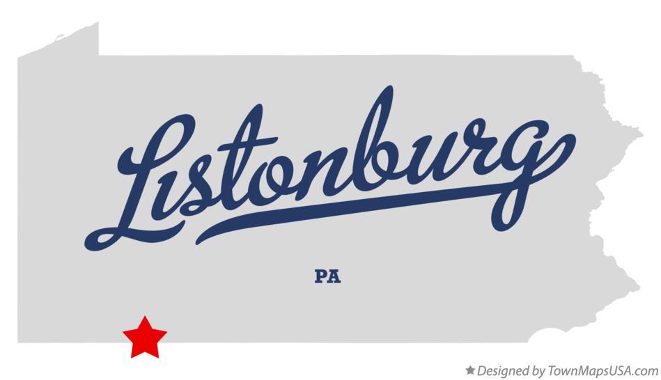Map of Listonburg Pennsylvania PA