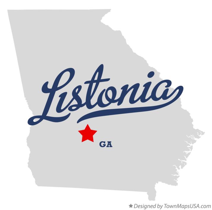 Map of Listonia Georgia GA