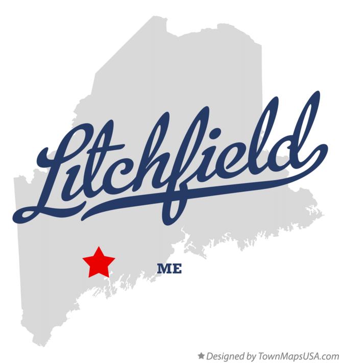 Map of Litchfield Maine ME