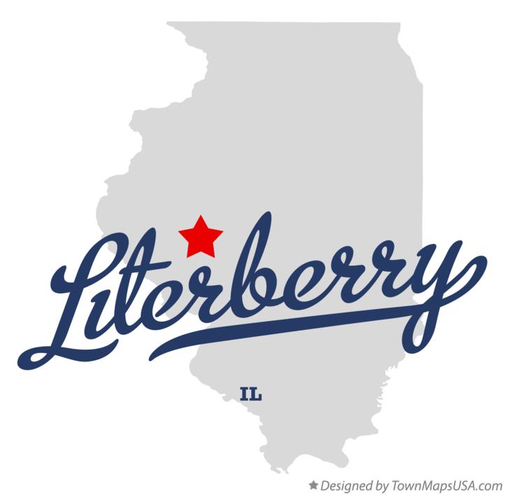 Map of Literberry Illinois IL