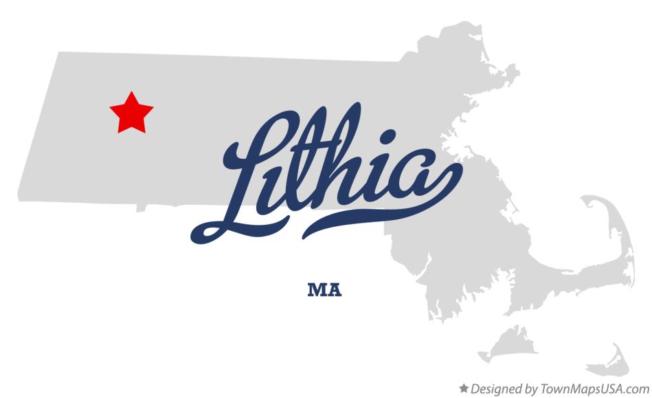 Map of Lithia Massachusetts MA