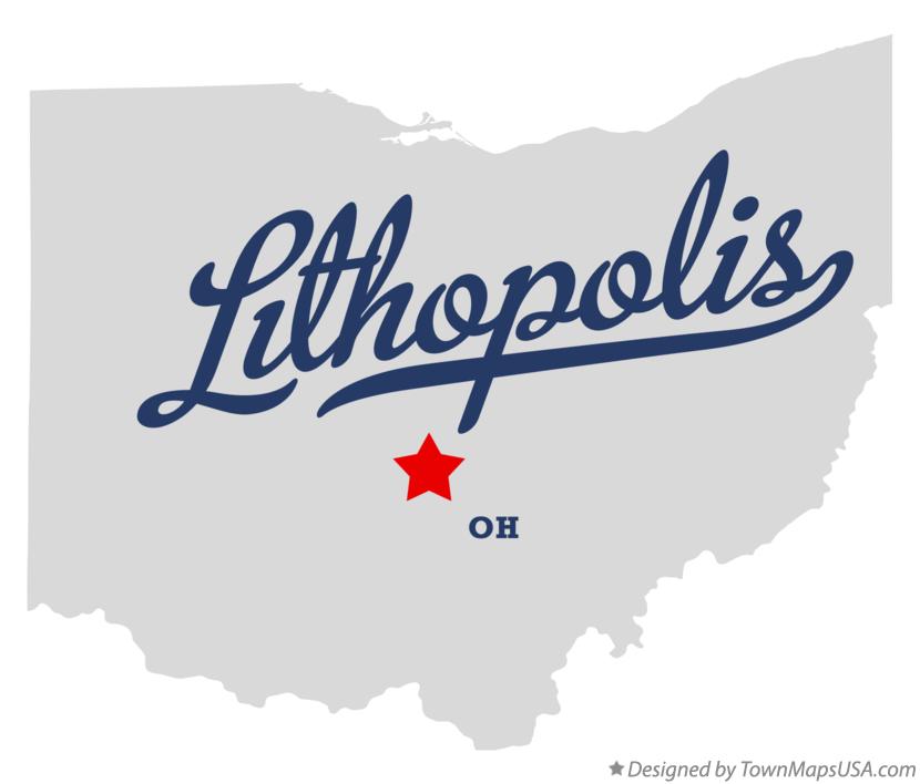 Map of Lithopolis Ohio OH