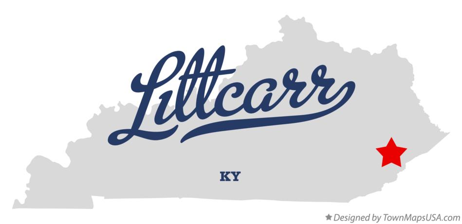Map of Littcarr Kentucky KY