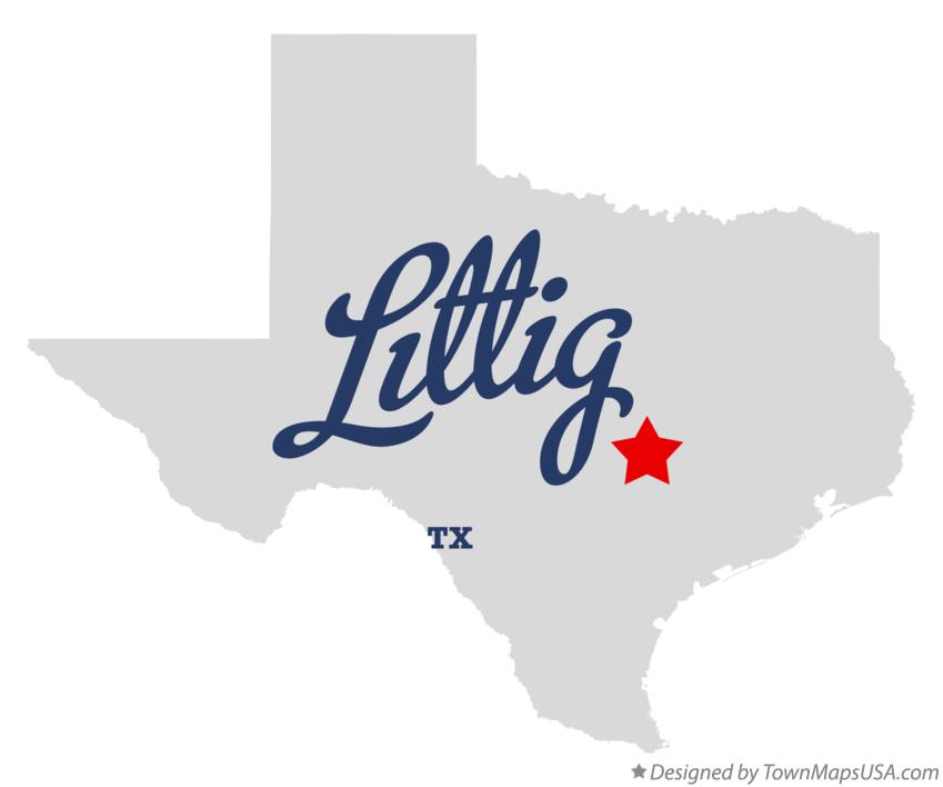 Map of Littig Texas TX