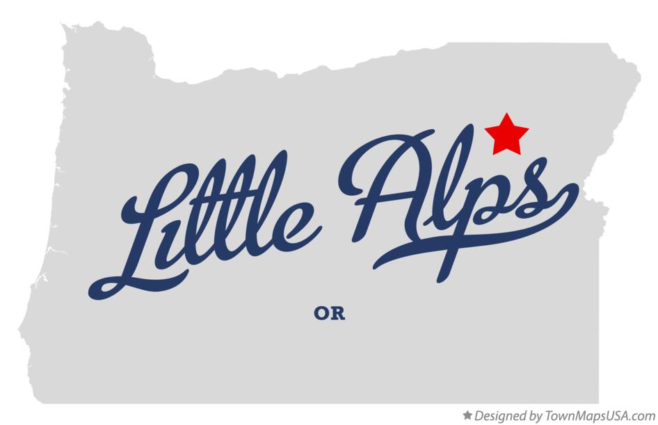 Map of Little Alps Oregon OR