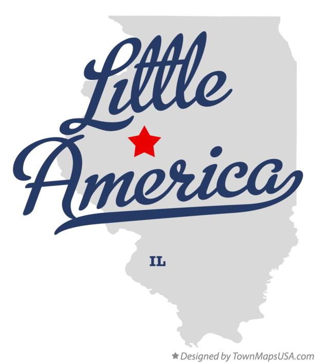 Map of Little America Illinois IL