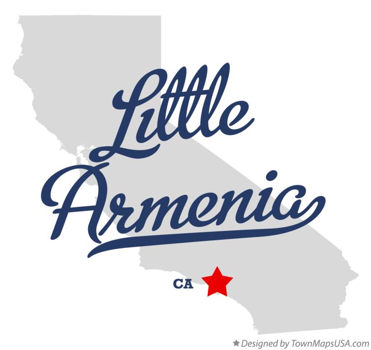 Map of Little Armenia California CA