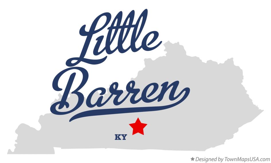 Map of Little Barren Kentucky KY