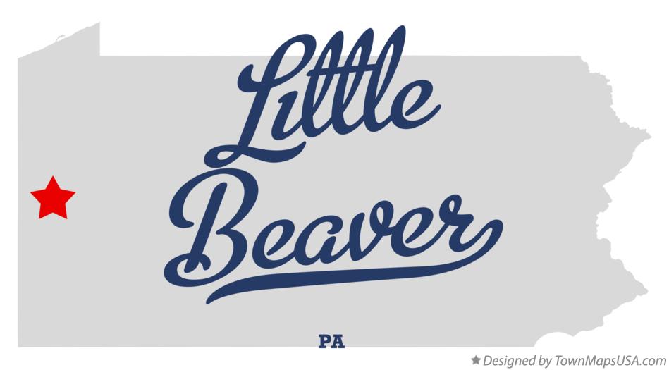 Map of Little Beaver Pennsylvania PA
