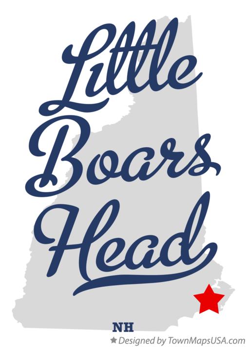 Map of Little Boars Head New Hampshire NH