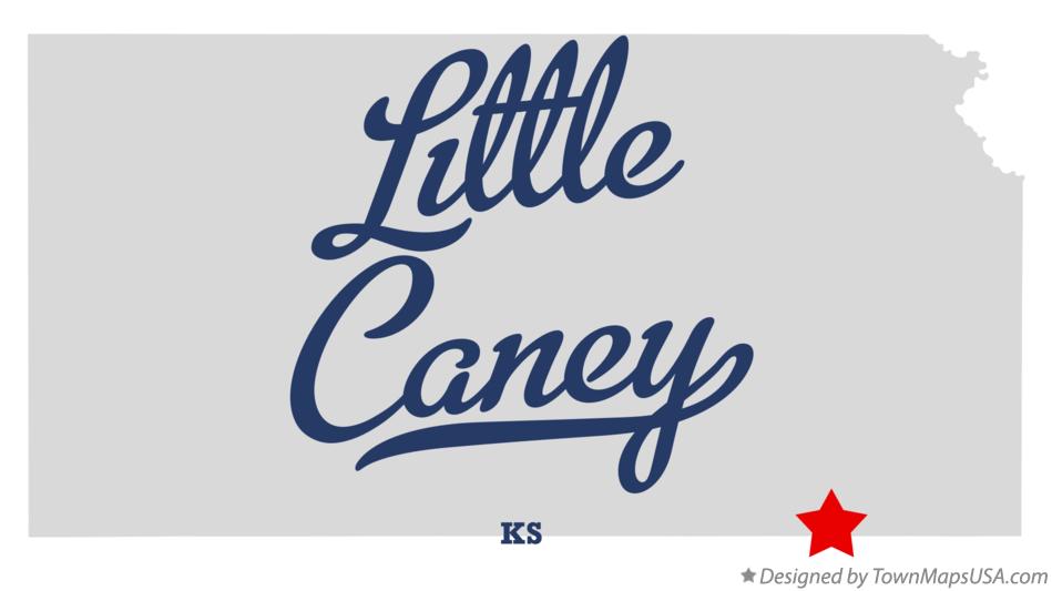 Map of Little Caney Kansas KS