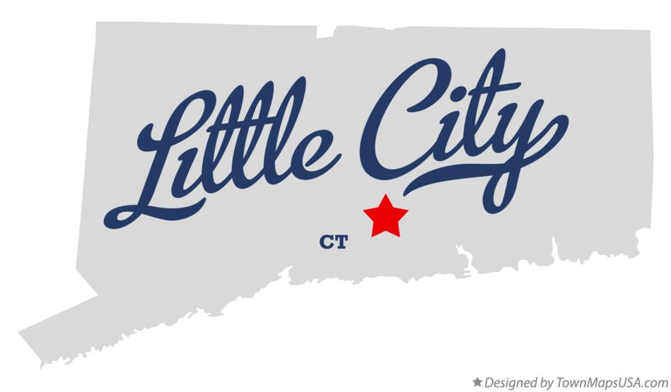 Map of Little City Connecticut CT