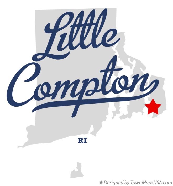 Map of Little Compton Rhode Island RI