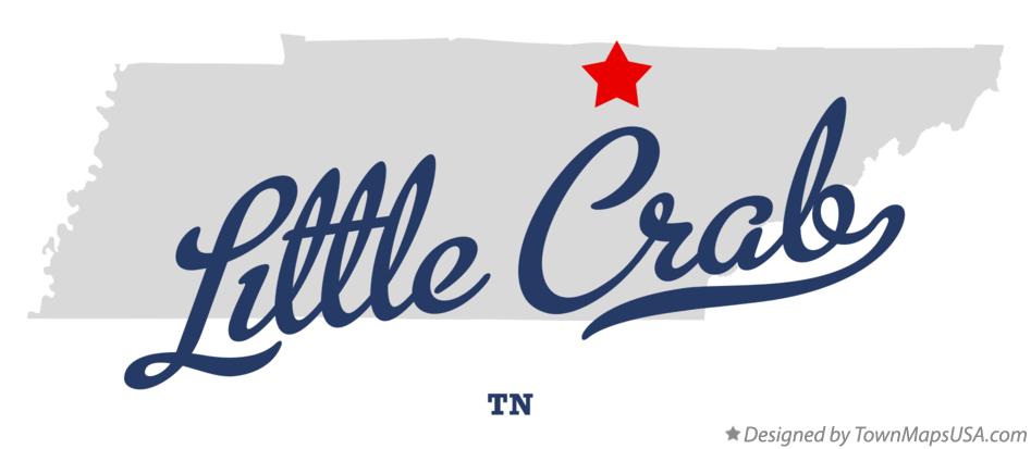 Map of Little Crab Tennessee TN