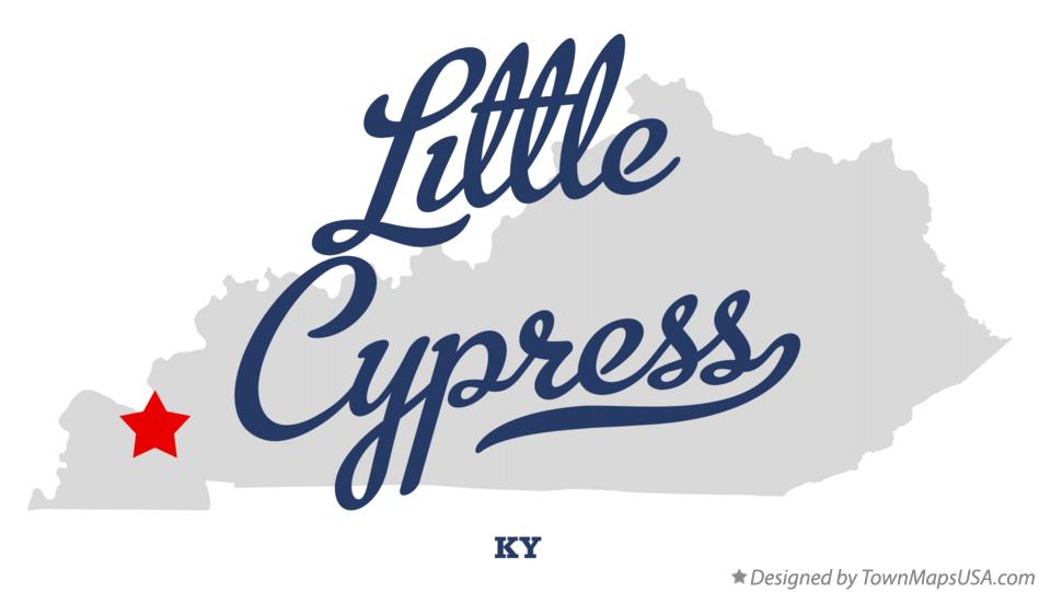 Map of Little Cypress Kentucky KY
