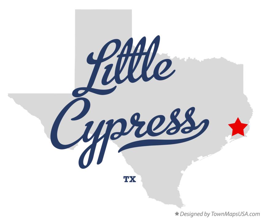 Map of Little Cypress Texas TX