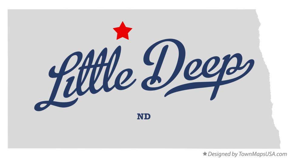 Map of Little Deep North Dakota ND