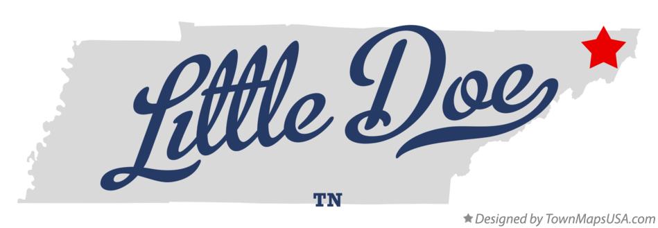 Map of Little Doe Tennessee TN