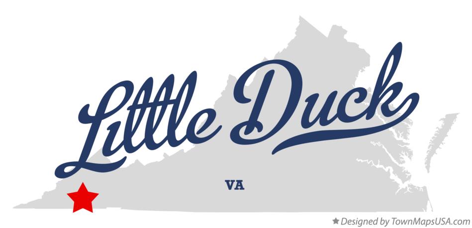 Map of Little Duck Virginia VA