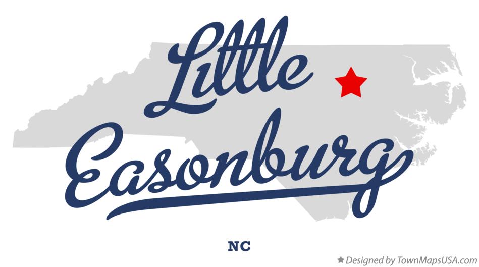 Map of Little Easonburg North Carolina NC