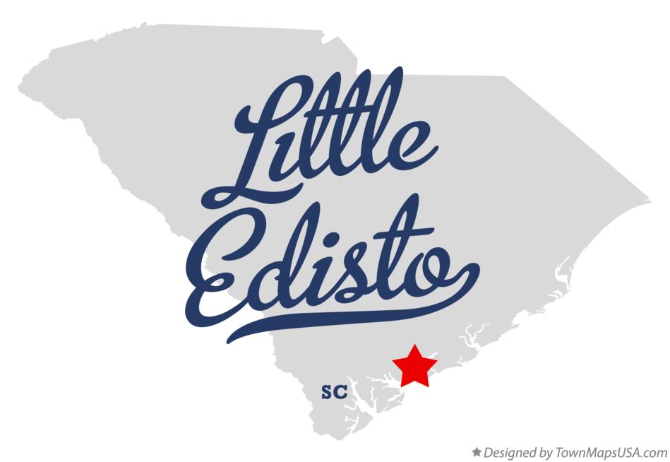 Map of Little Edisto South Carolina SC