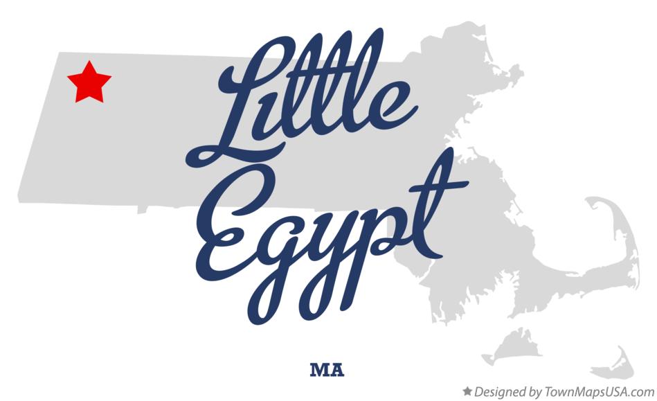 Map of Little Egypt Massachusetts MA