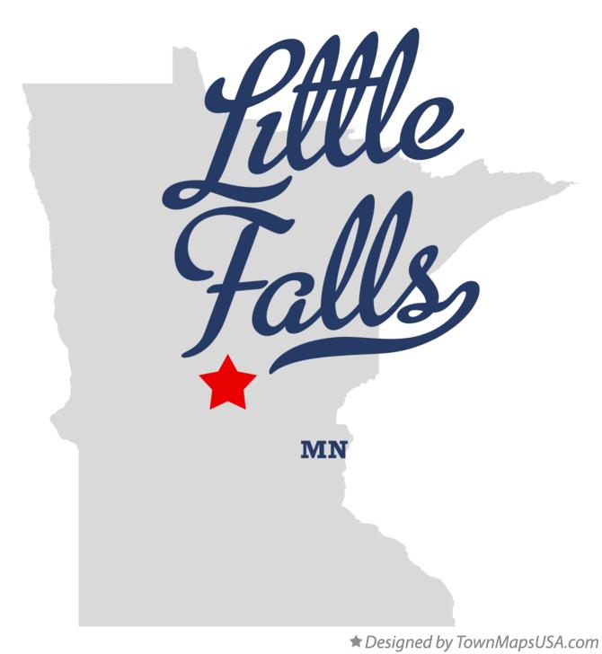 Map of Little Falls Minnesota MN