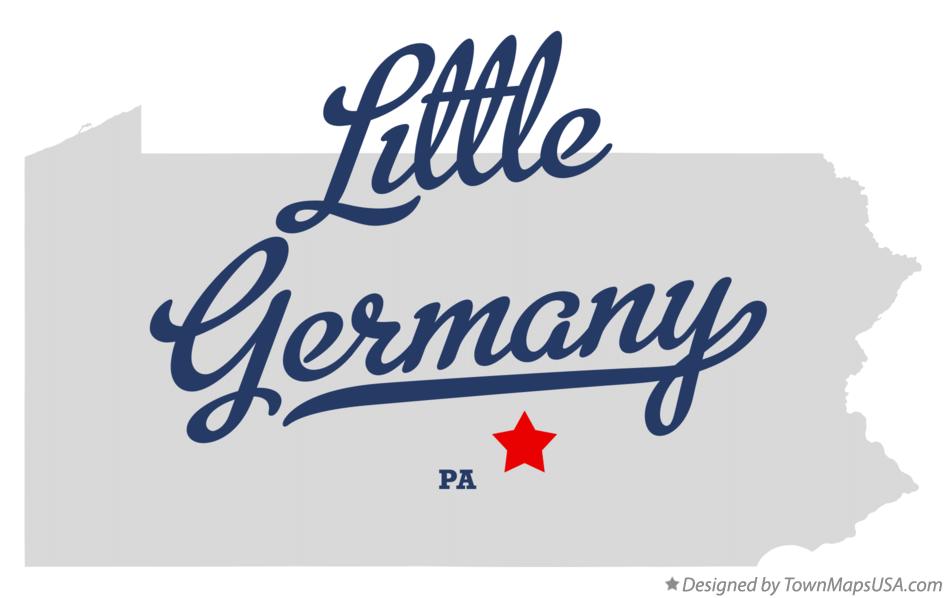 Map of Little Germany Pennsylvania PA