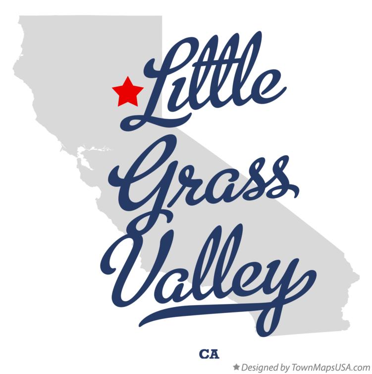 Map of Little Grass Valley California CA
