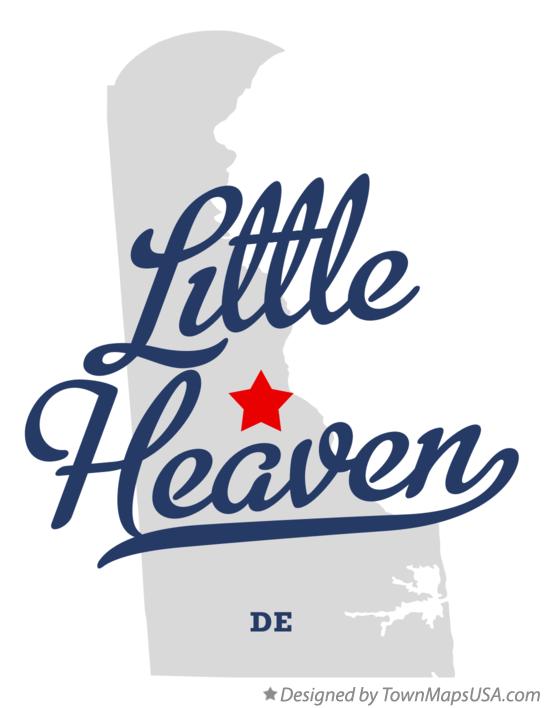 Map of Little Heaven Delaware DE