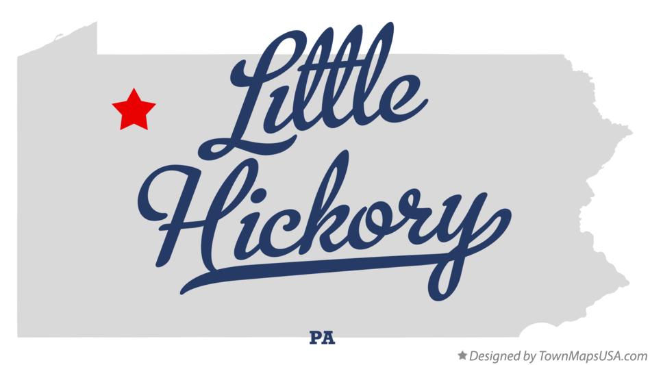 Map of Little Hickory Pennsylvania PA