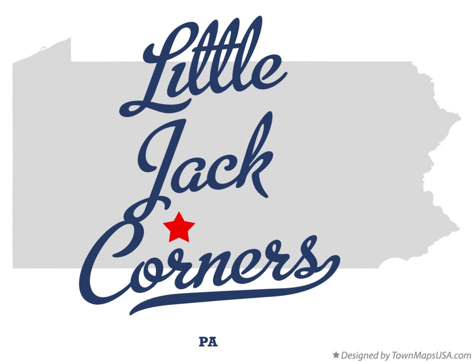 Map of Little Jack Corners Pennsylvania PA