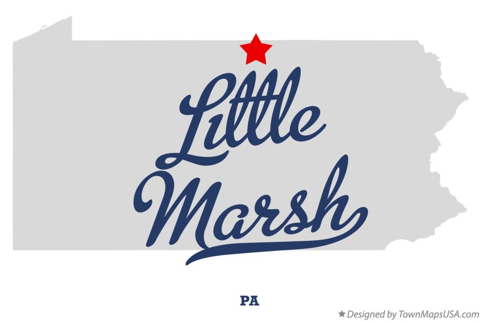 Map of Little Marsh Pennsylvania PA