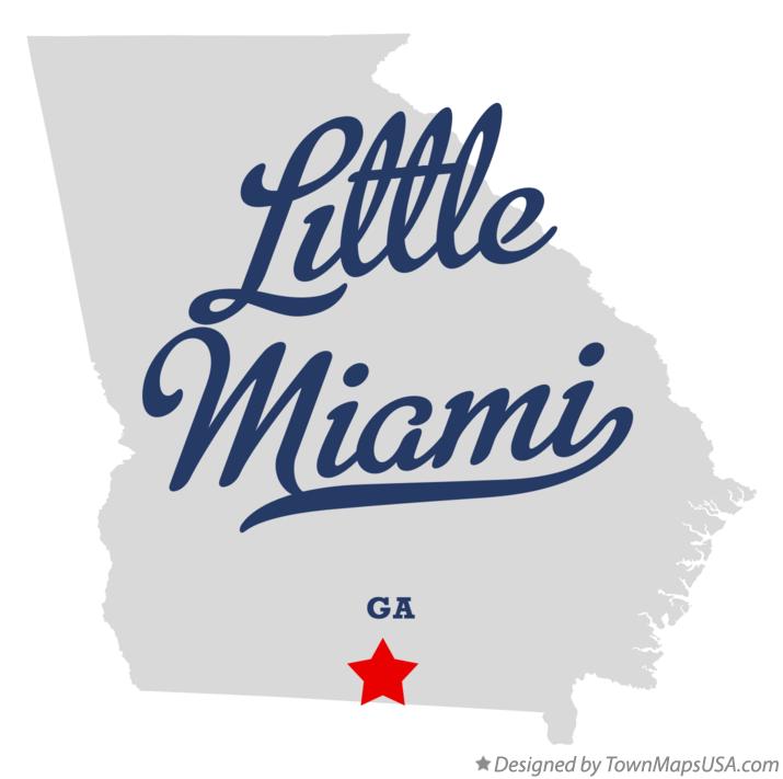 Map of Little Miami Georgia GA