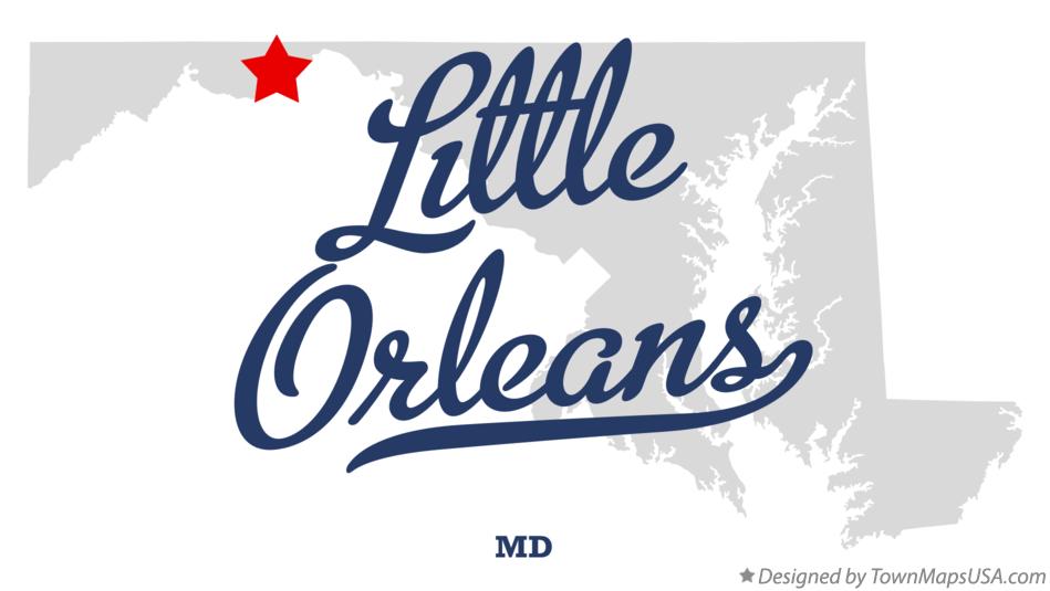 Map of Little Orleans Maryland MD