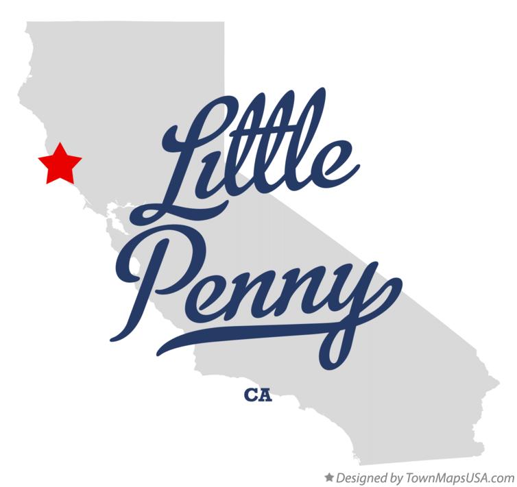 Map of Little Penny California CA