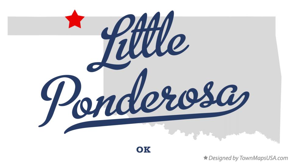 Map of Little Ponderosa Oklahoma OK