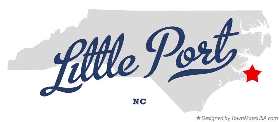 Map of Little Port North Carolina NC