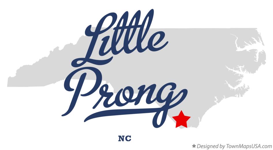 Map of Little Prong North Carolina NC