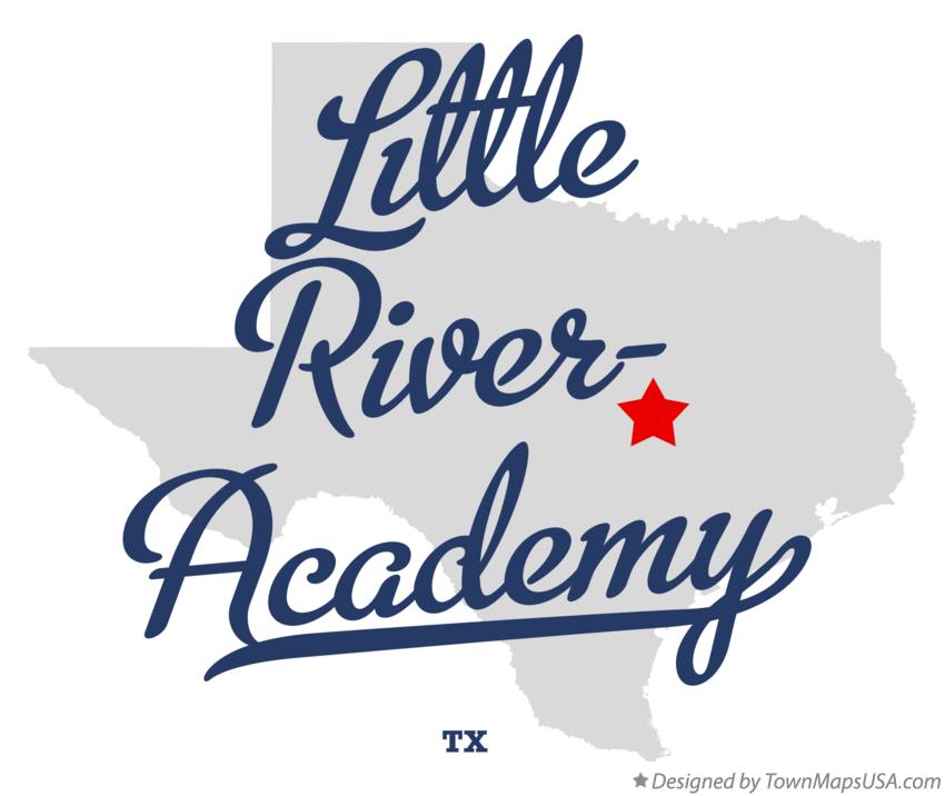Map of Little River-Academy Texas TX