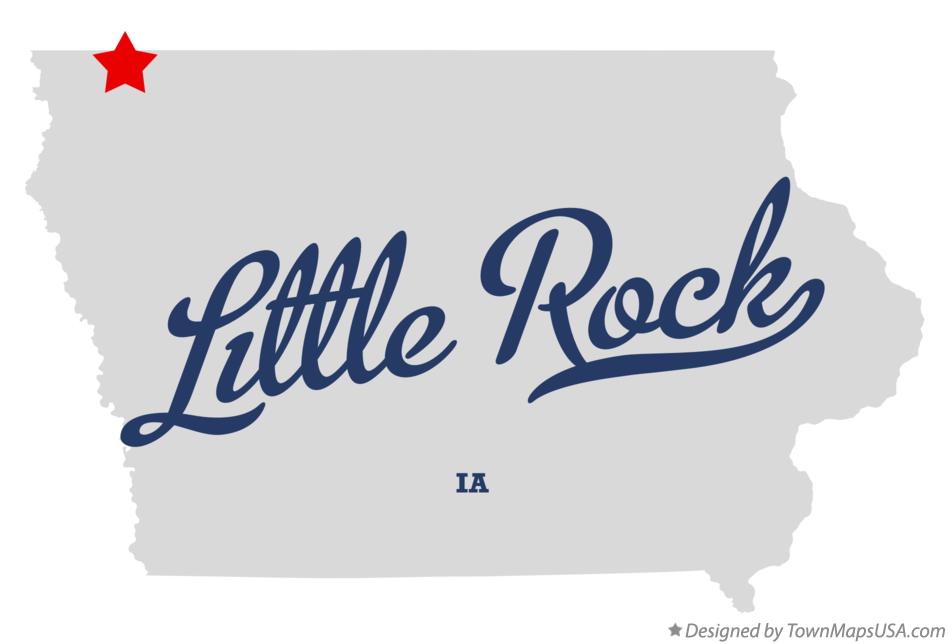Map of Little Rock Iowa IA