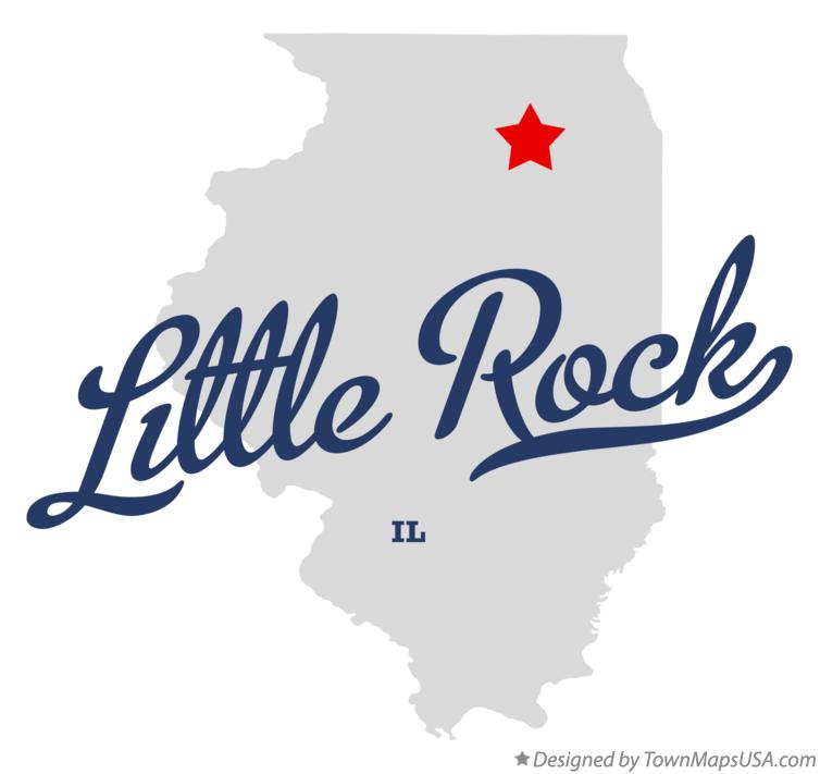Map of Little Rock Illinois IL
