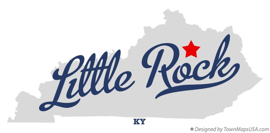 Map of Little Rock Kentucky KY