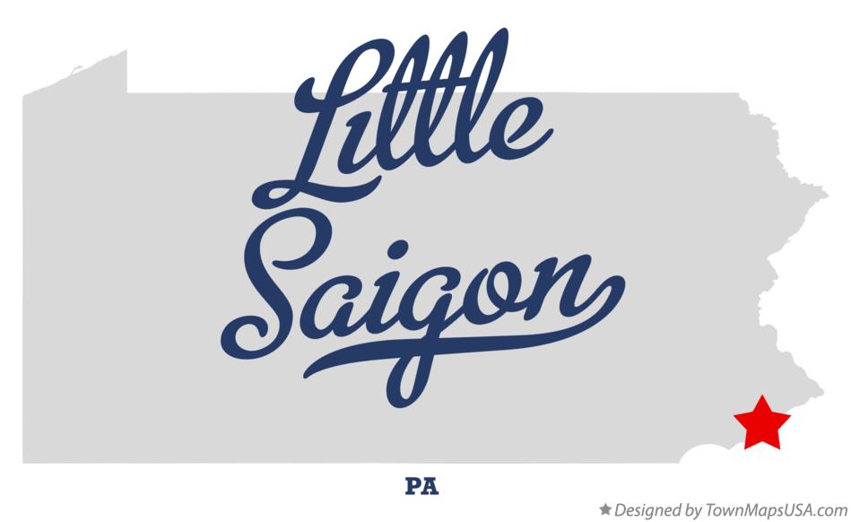Map of Little Saigon Pennsylvania PA