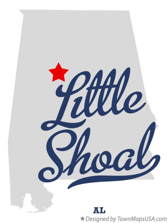 Map of Little Shoal Alabama AL